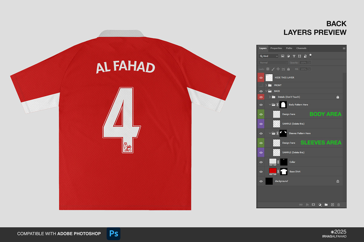 Polo Jersey Mockup, a Shirt Mockup by Irhasalfahad (Photo 5 of 5)