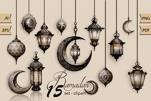 Ramadan clipart ancient Arab lantern