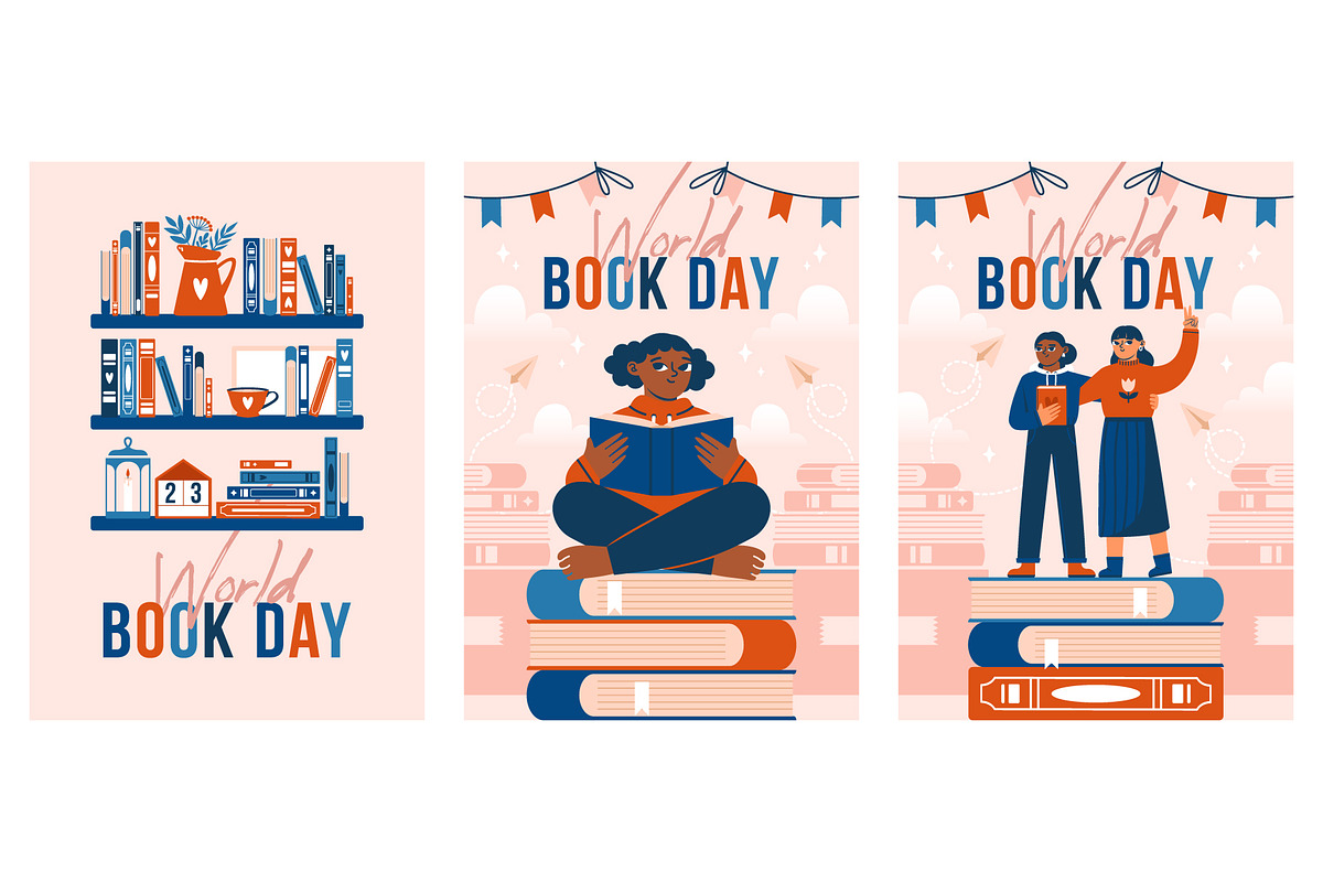 World Book Day. Vector collection, an Education Illustration by Renberrry.Store (Photo 4 of 12)