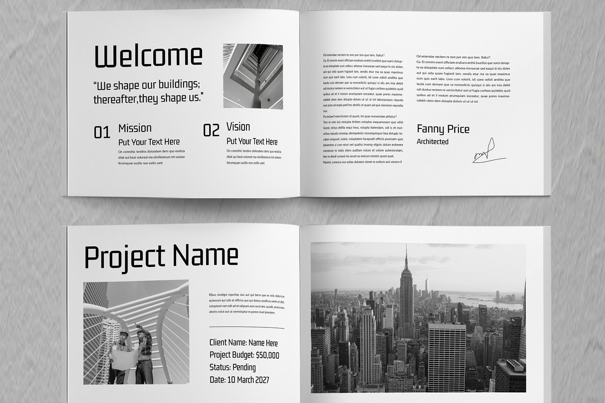 Modern Architecture Portfolio, a Brochure Template by ContestDesign (Photo 3 of 5)