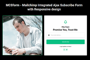 Mailchimp Integrated Ajax Form