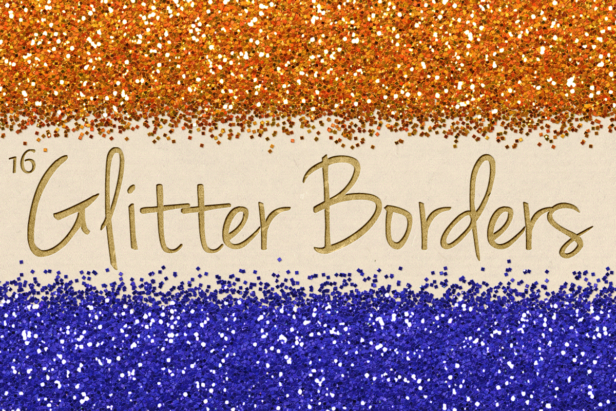 Digital Glitter Borders Clipart Pack, an Object Graphic by Paper Element (Photo 5 of 5)