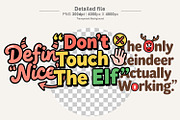 Sarcastic Christmas Quote Clipart, an Illustration by Artnoy (Thumbnail 4 of 8)