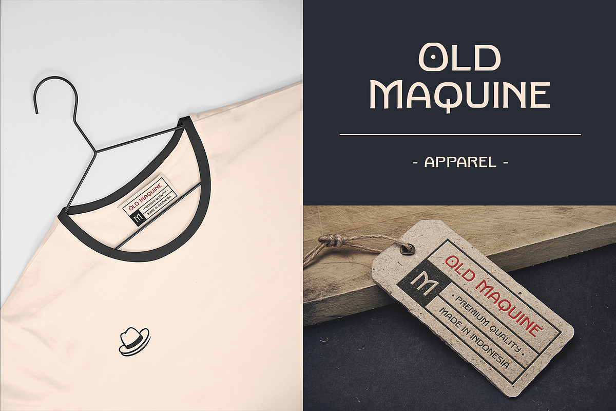 Old Maquine - Display Font, a Sans Serif Font by iqbal habibi (Photo 6 of 9)
