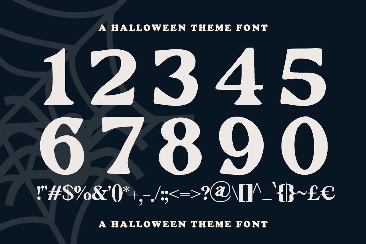 Braculla - A Halloween Serif, a Serif Font by Pandeka Studio (Photo 8 of 9)