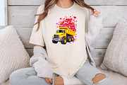 Kids Valentine’s Day Dump Truck PNG, an Illustration by DreamCafeArt (Thumbnail 6 of 8)