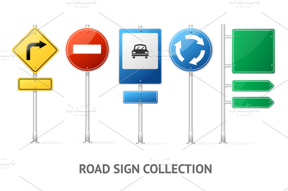 Blank Traffic Sign isolated preview 6