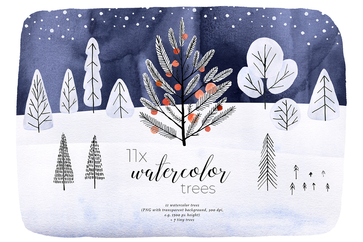 A Walk in the Mountains Watercolors, a Decorative Illustration by Bibela (Photo 6 of 14)