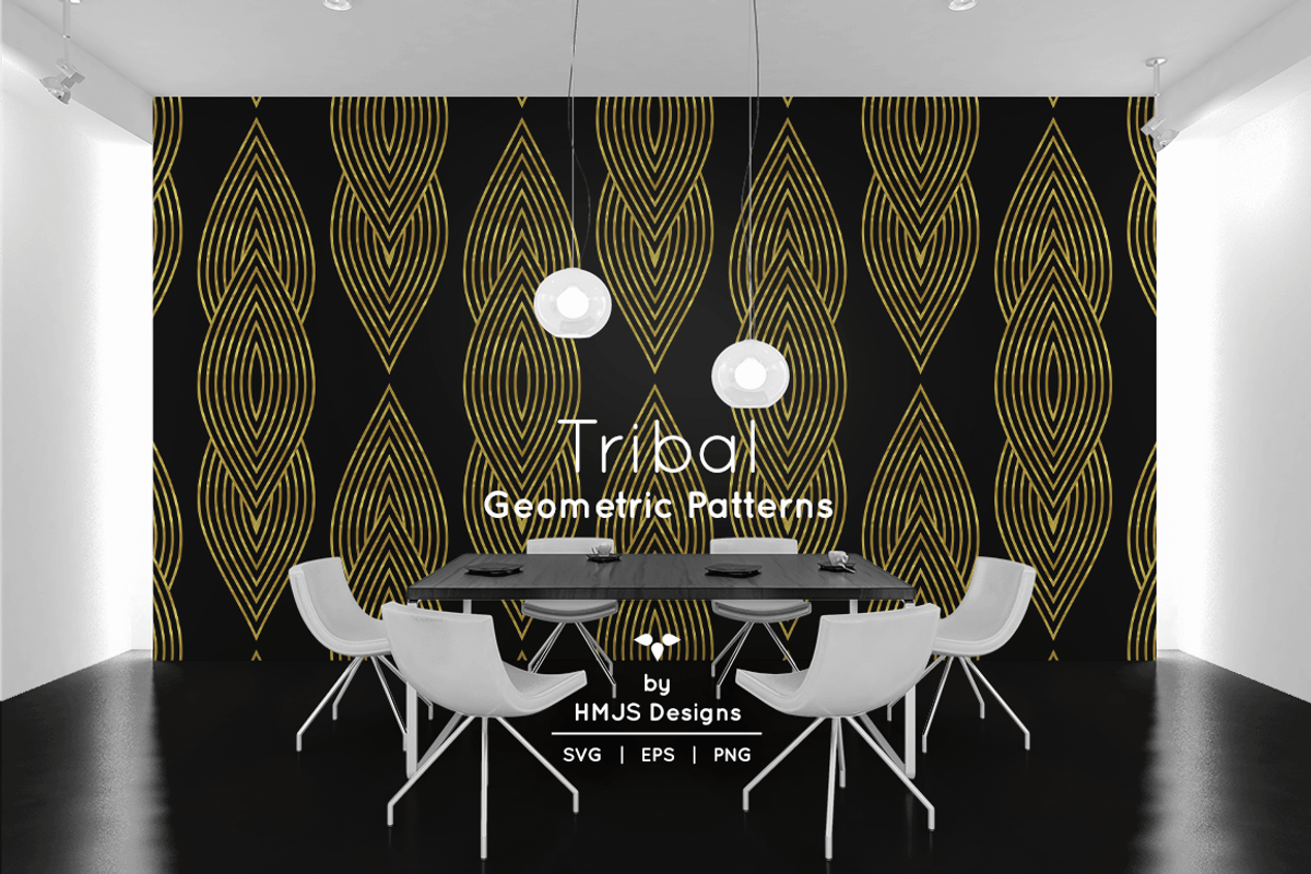 Tribal Geometric Pattern, a Pattern Graphic by HMJS Designs (Photo 1 of 6)