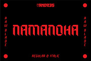Namanoha Typeface, a Sans Serif Font by ANDR35 (Thumbnail 1 of 6)