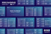 2026 Calendar - Keynote Template, a Presentation Template by QR Design Studio (Thumbnail 1 of 3)