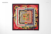 Twill silk Scarf Mockup Set, a Packaging Mockup by creatsy5 (Thumbnail 8 of 16)