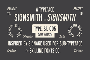 SFC Signsmith, a Sans Serif Font by Skilline Supply Co.