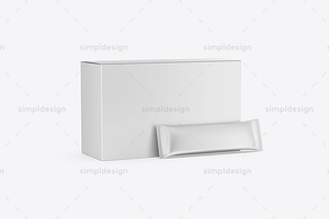 Chocolate Bar & Box Mockup