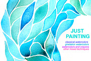 20 Abstract Watercolor Backgrounds, a Texture Graphic by Svetlana Kononova (Thumbnail 3 of 11)