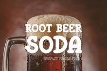 Retro Display Font - Root Beer Soda
