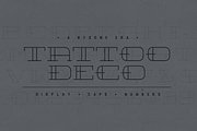 Tattoo Deco, a Font by Ryan vs. Clark (Thumbnail 1 of 2)