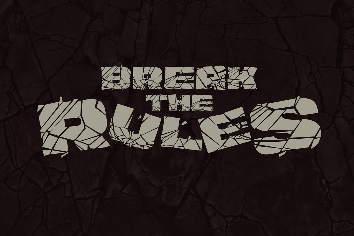 Ruined Dreams - Broken font, a Symbol Font by Gleb Guralnyk (Photo 3 of 7)