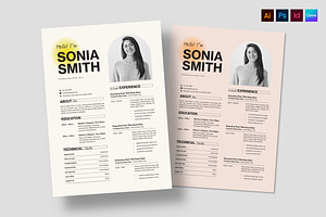 Resume Template, a Resume Template by BrandPacks