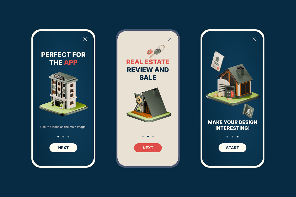 Real Estate 3D Icon Pack, a 3D by Laimmilka (Photo 5 of 5)