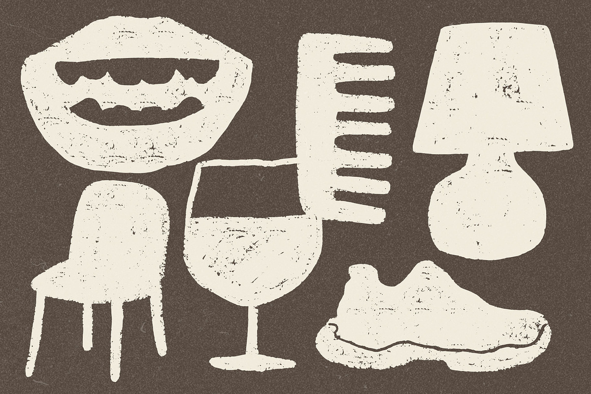 Simple Objects: 200 Textured Pack, an Object Illustration by Veyla