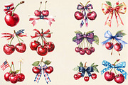Patriotic America Cherries PNG, an Illustration by Pixels.Craft (Thumbnail 3 of 5)