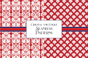 Red & Blue Digital Patterns, a Pattern Graphic by RachelStudio (Thumbnail 5 of 6)
