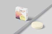 Square Soap Box Mockups, a Packaging Mockup by GfxFoundry (Thumbnail 1 of 7)