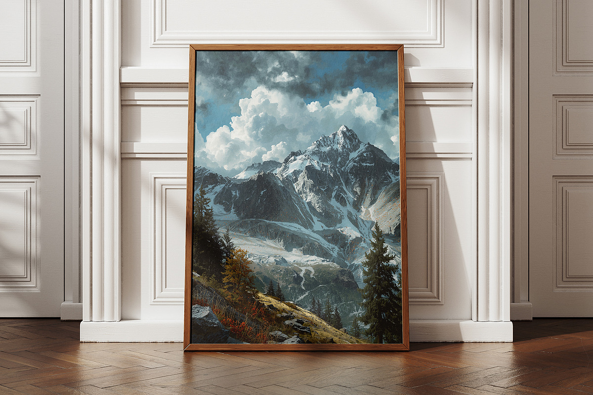 Realistic Nature Landscape Painting, a Wallpaper Graphic by Hamza067 (Photo 2 of 3)