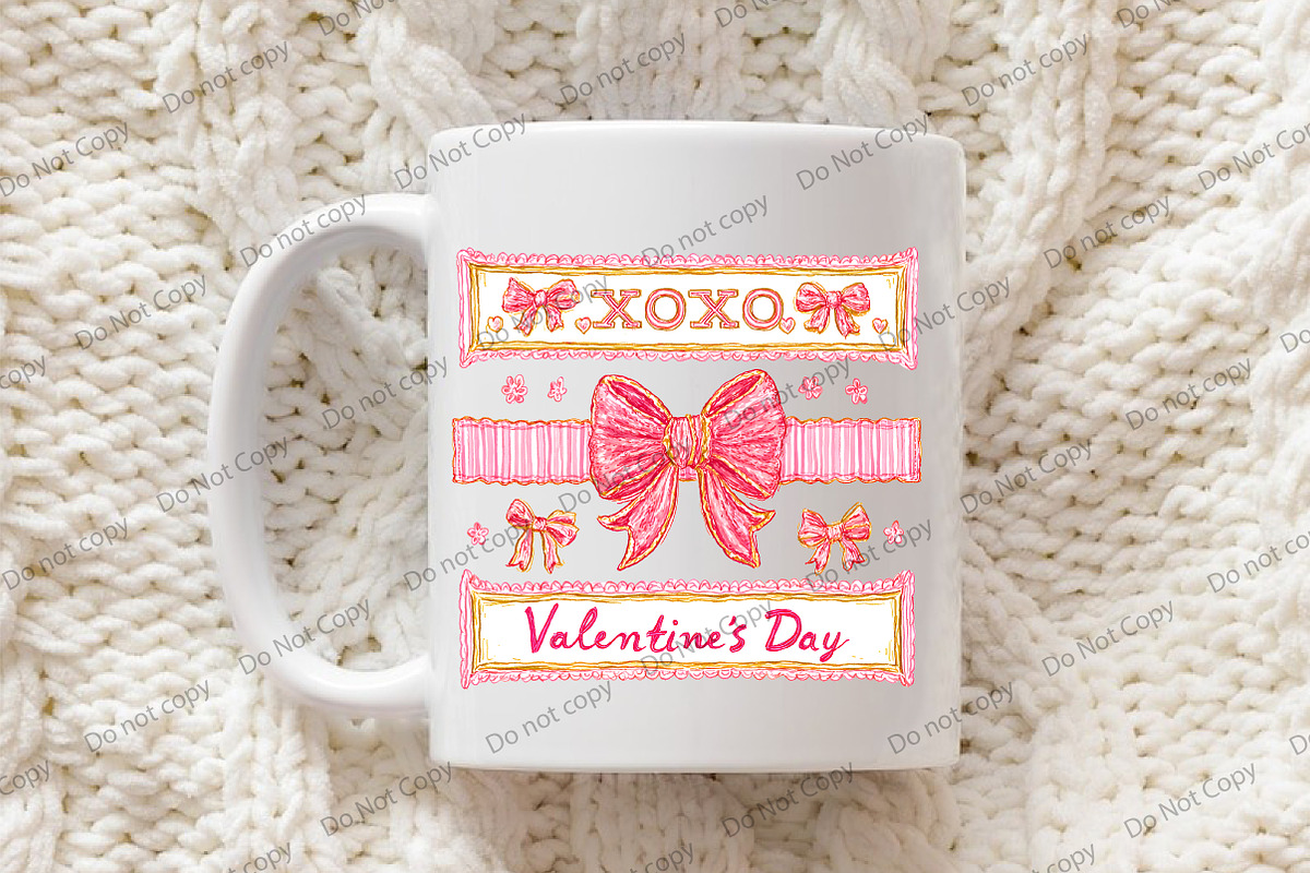 Coquette Valentine's Day XOXO PNG, an Illustration by Libby Wishes (Photo 6 of 8)
