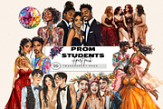 PROM TEENAGE STUDENTS CLIPART, a Person Illustration by Daring Digies (Thumbnail 1 of 10)