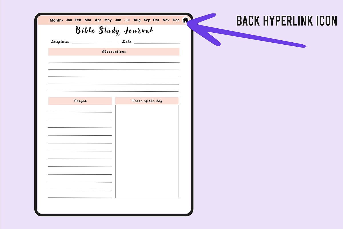 Digital 2025 Bible Study Journal, a Stationery Template by Shumaya (Photo 4 of 6)