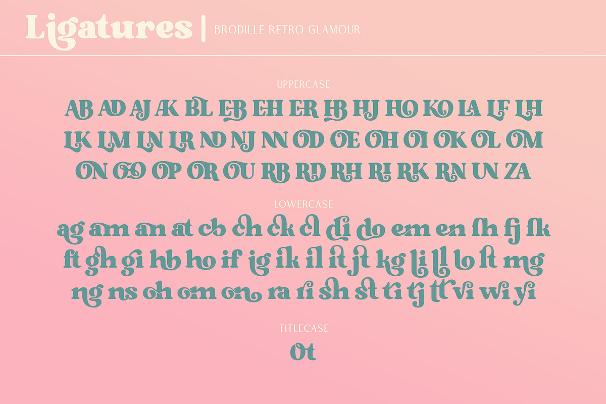 Brodille Typeface, a Font by alit design (Photo 10 of 15)