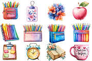 Pastel Teacher's Life Clipart, an Illustration by Designworld (Thumbnail 2 of 6)