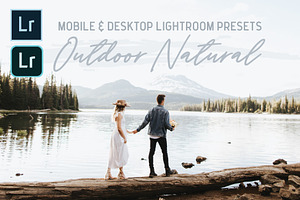 Outdoor Natural Lightroom Presets, an Action Add-On by Jake & Meg