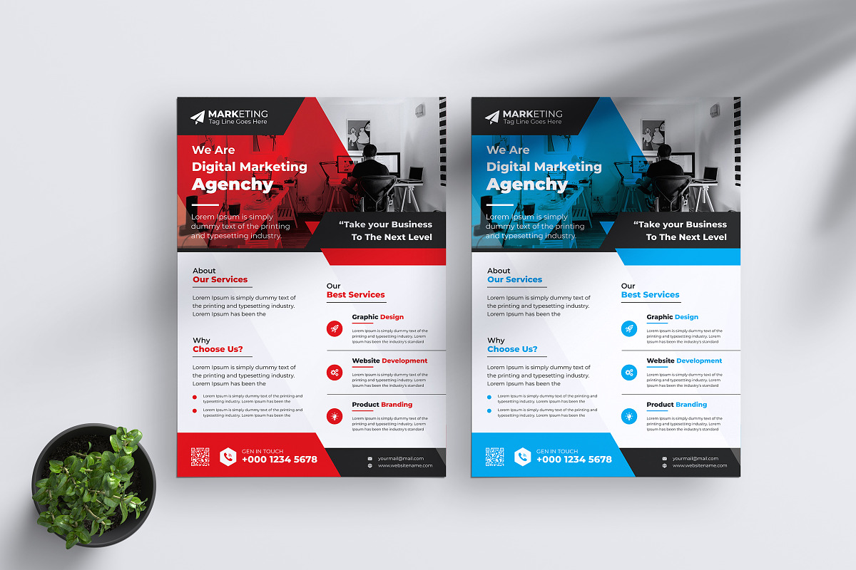 Corporate Theme Business Flyer, a Flyer Template by Graphiexperto (Photo 1 of 6)