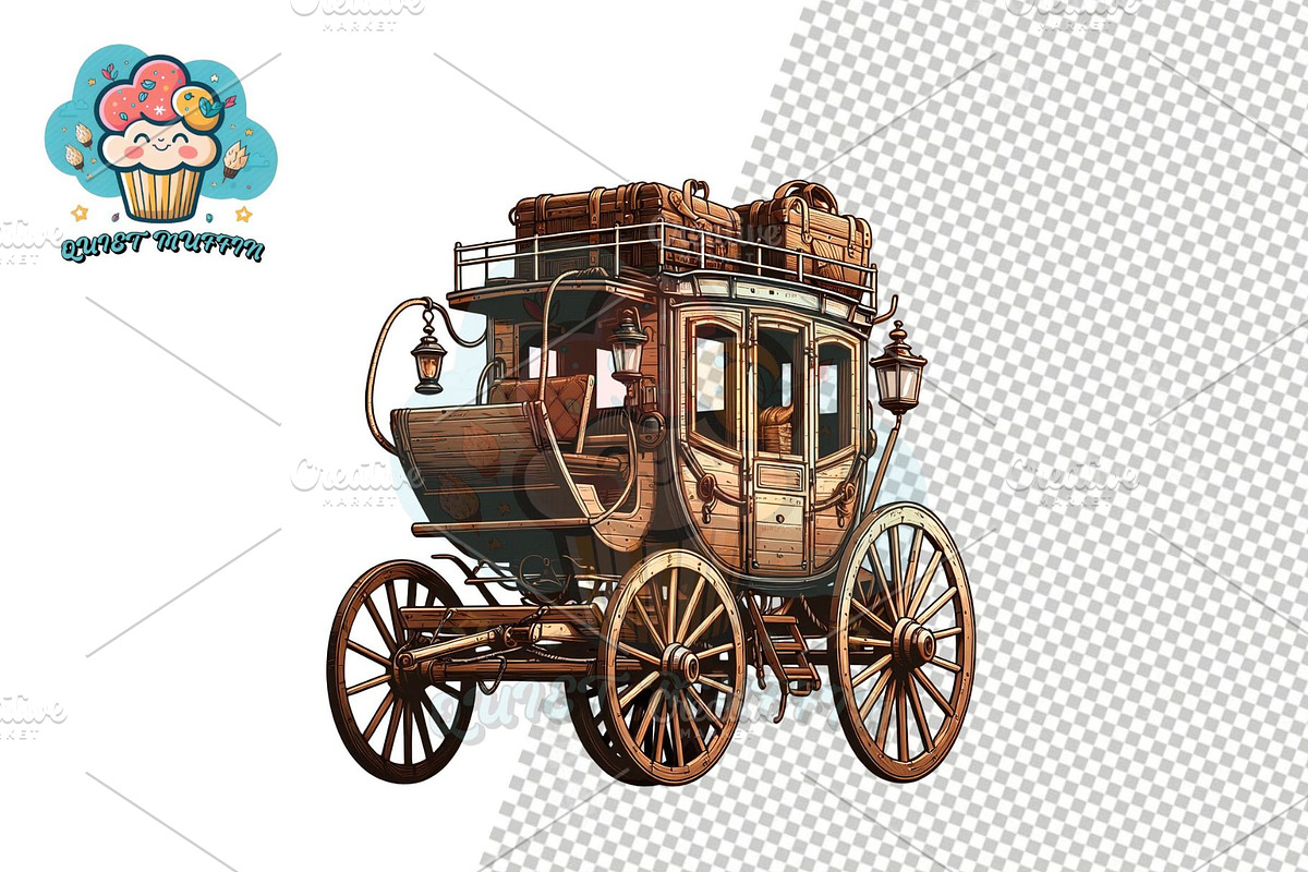 Cowboy Clipart Western Vintage, a Decorative Illustration by QM_ART (Photo 3 of 17)