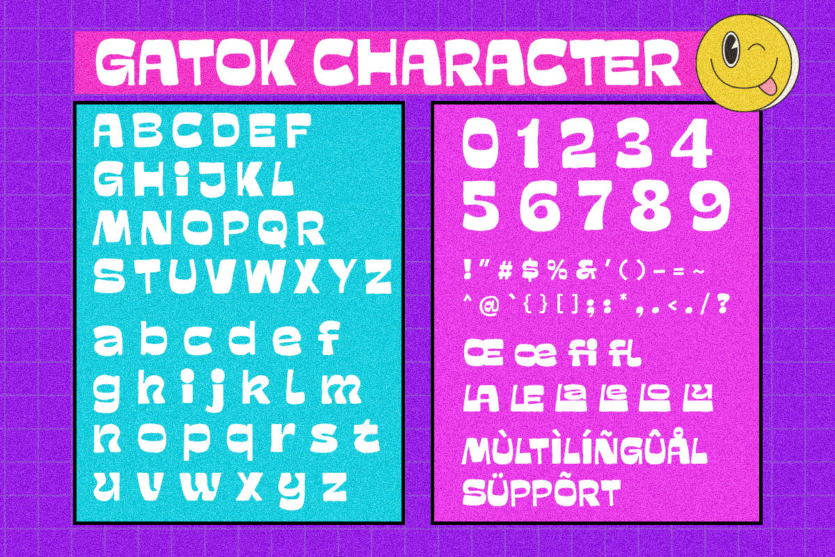 Gatok - Playful Display Typeface, a Sans Serif Font by Afkari Studio (Photo 10 of 10)
