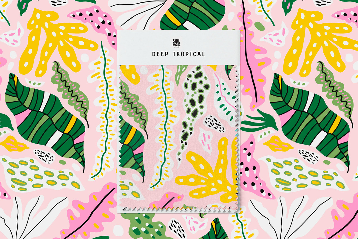 DEEP TROPICAL floral collection, a Texture Graphic by solmariart (Photo 6 of 8)
