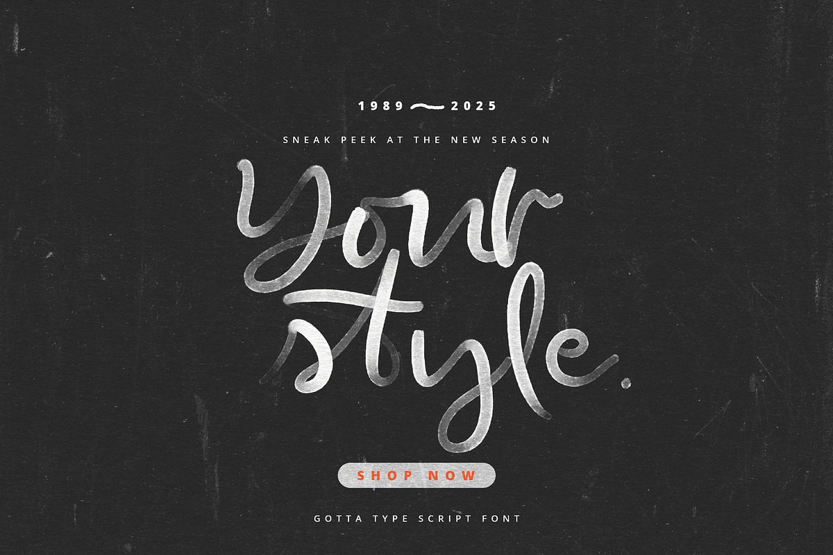Gotta Type SVG Color Font, a Script Font by Creativeqube Design (Photo 7 of 9)