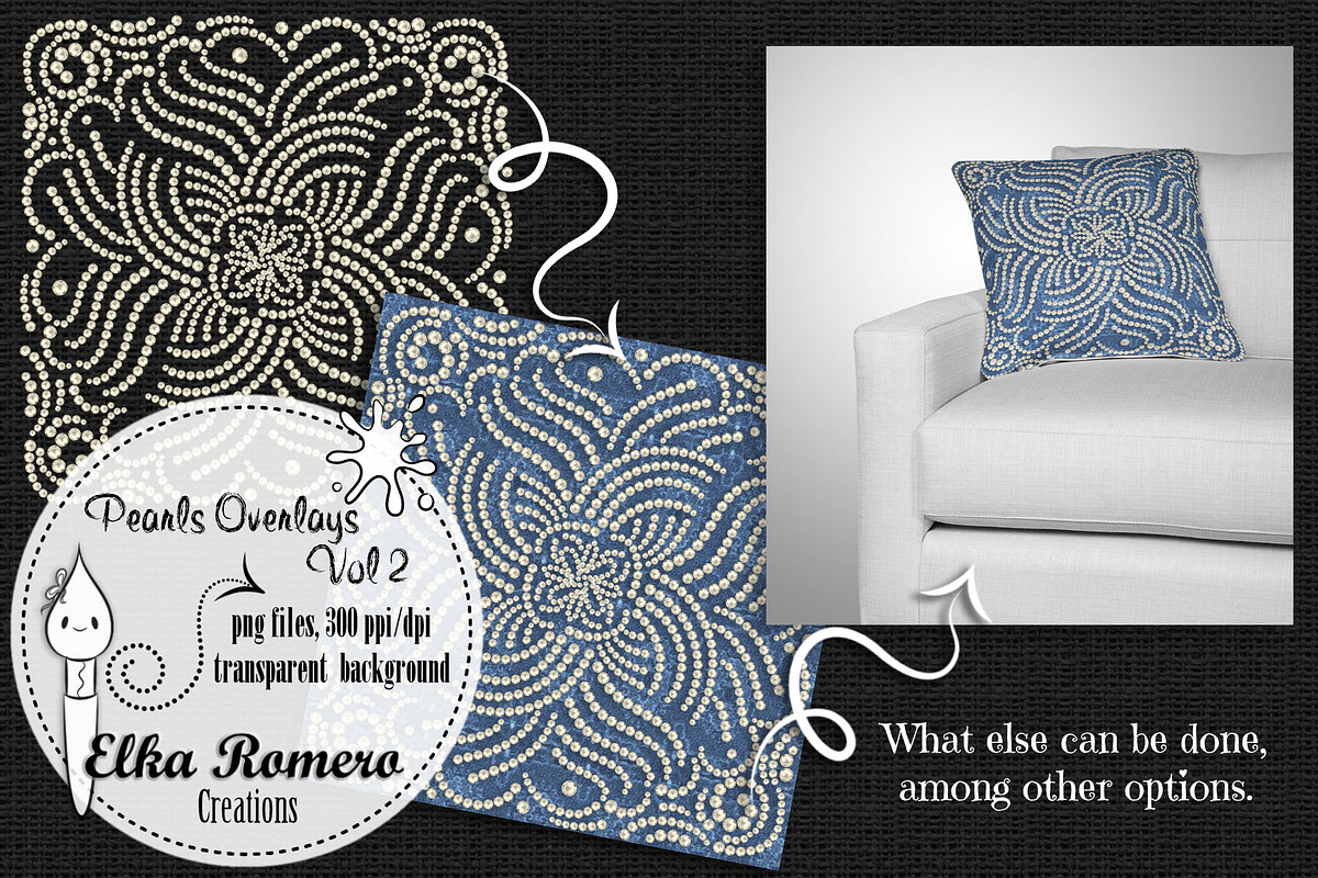 Pearls Overlays - Vol 2, a Graphic by Elka Romero Creations (Photo 4 of 7)