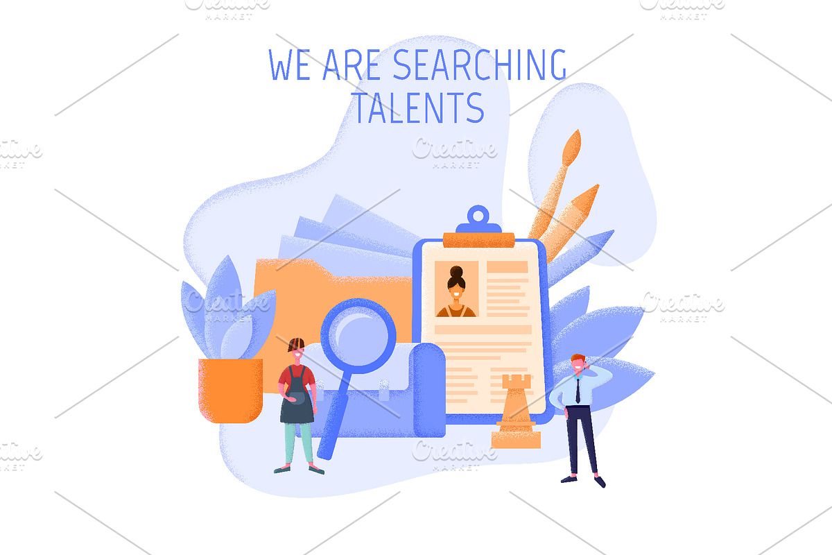 Vector Job Agency Set, a Person Illustration by Zonda (Photo 10 of 13)