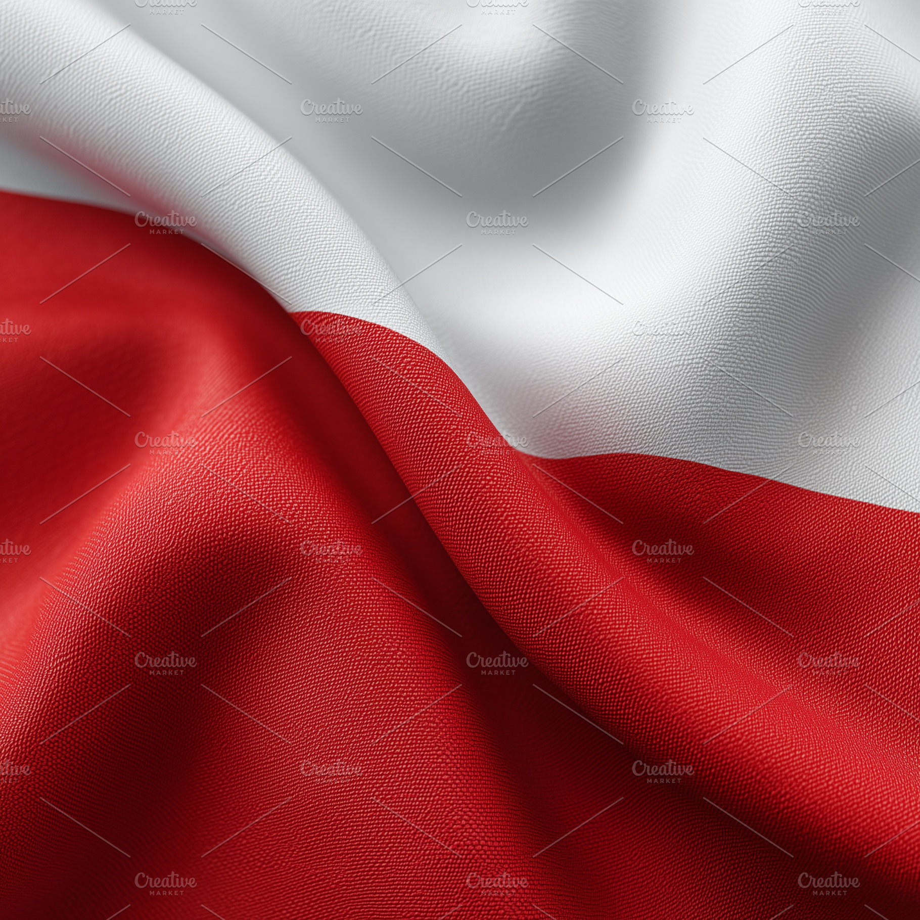 Close up of Polish national flag, a Background Photo by MistyDay