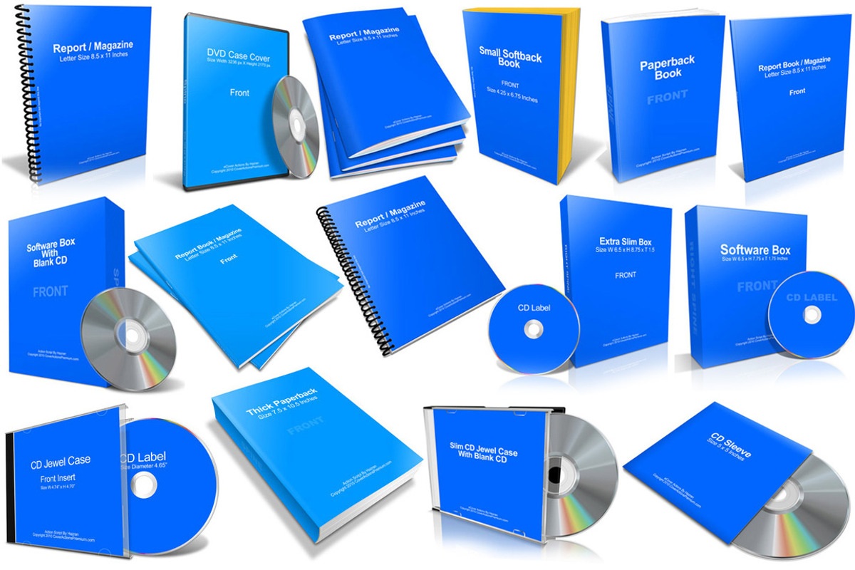 Cover Action Basic Pack, a Books & Magazine Mockup by Cover Actions Premium (Photo 1 of 3)