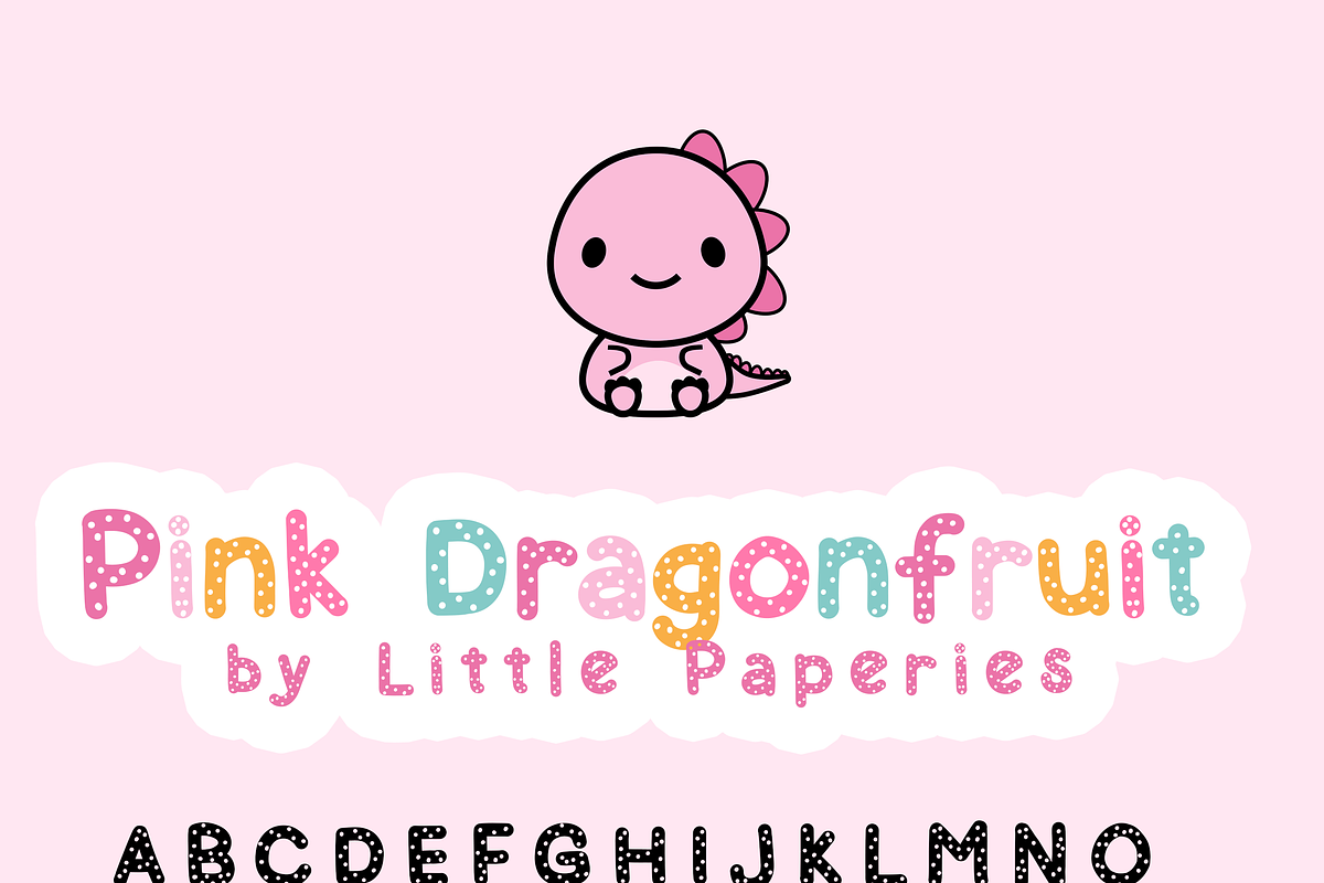 Pink Dragonfruit, a Script Font by Little Paperies (Photo 2 of 5)