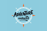 Adventure Lettering Illustrations., an Illustration by tetiana.svirska (Thumbnail 4 of 7)