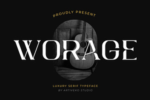 Worage Luxury Serif, a Serif Font by Artiveko