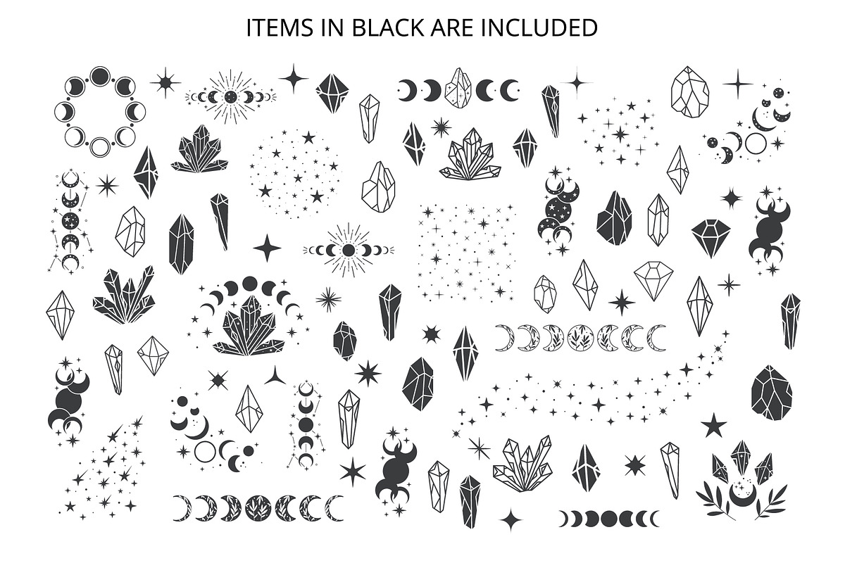 Moon Phases and Crystals, an Illustration by Svetlana Avv (Photo 10 of 11)
