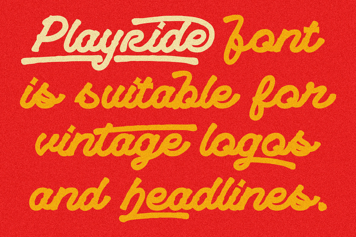 VT Playride - Font Vintage Script, a Script Font by ViactionType (Photo 12 of 13)
