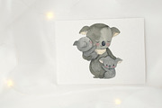 KOALA clipart. Watercolor, an Animal Illustration by OlliArtDesign (Thumbnail 4 of 5)